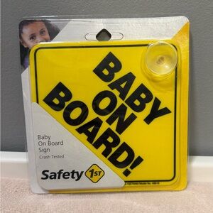 Safety 1st Baby On Board Sign